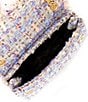 Color:Lilac - Image 3 - Lilac Tweed Mini Kensington Crossbody Bag