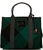 Kurt Geiger London Tweed Southbank Tote Bag, Color:Green - Image 1