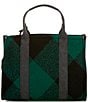 Kurt Geiger London Tweed Southbank Tote Bag, Color:Green - Image 2