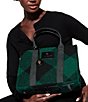 Kurt Geiger London Tweed Southbank Tote Bag, Color:Green - Image 6