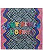 Kurt Geiger London Varsity Logo Silk Square Scarf - Image 1