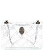 Kurt Geiger London Vinyl Mini Kensington Crossbody Bag, Color:Clear - Image 1