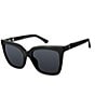 Color:Black - Image 1 - Women's KGL1004 Regent Small 53mm Square Sunglasses