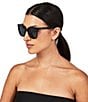 Color:Black - Image 2 - Women's KGL1004 Regent Small 53mm Square Sunglasses