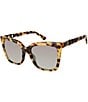 Color:Havana - Image 1 - Women's KGL1004 Regent Small 53mm Square Sunglasses