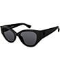 Color:Black - Image 1 - Women's KGL1007 Shoreditch Small 53mm Oval Sunglasses