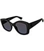 Color:Black - Image 1 - Women's KGL1008 Shoreditch Large 53mm Oval Sunglasses