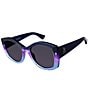 Color:Dark Blue - Image 1 - Women's KGL1008 Shoreditch Large 53mm Oval Sunglasses