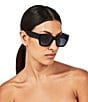 Color:Black - Image 2 - Women's KGL1010 Kensington 54mm Rectangle Gradient Lens Sunglasses
