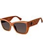 Color:Brown - Image 1 - Women's KGL1010 Kensington 54mm Rectangle Sunglasses