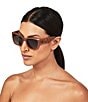 Color:Brown - Image 2 - Women's KGL1010 Kensington 54mm Rectangle Sunglasses