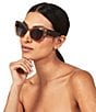 Color:Caramel - Image 2 - Women's KGL1011 Kensington 52mm Butterfly Sunglasses