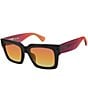 Kurt Geiger London Women's KGL1019 58mm Square Sunglasses, Color:Black - Image 1