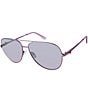 Color:Lilac - Image 1 - Women'sKGL1001 Shoreditch 62mm Mirrored Lens Aviator Sunglasses