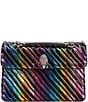 Kurt Geiger London Woven Rainbow Pattern Kensington Crossbody Bag, Color:Mult/Other - Image 1