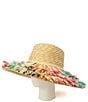 Kurt Geiger London Woven Straw Fringe Layered Brim Sun Hat - Image 3