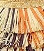 Kurt Geiger London Woven Straw Fringe Layered Brim Sun Hat - Image 5
