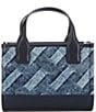 Kurt Geiger London XS Denim Square Tote Bag, Color:Denim - Image 2