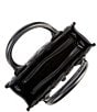 Color:Black - Image 3 - XS Kensington Square Leather Tote Bag
