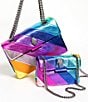 Kurt Geiger London Mini Kensington Metallic Rainbow Striped Crossbody Bag - Image 5