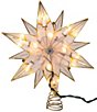 Kurt S. Adler UL 10 Light 12-Point Capiz Star with Gemstone Center Tree Topper - Image 3