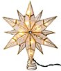 Kurt S. Adler UL 10 Light 12-Point Capiz Star with Gemstone Center Tree Topper - Image 1