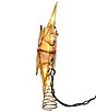 Kurt S. Adler 10.5#double; 10 Light 6-Point Gold Glittered Capiz Star Tree Topper - Image 2