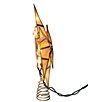 Kurt S. Adler 10.5#double; 10 Light 6-Point Gold Glittered Capiz Star Tree Topper - Image 4
