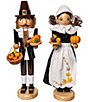 Kurt S. Adler 15#double; Pilgrim Man & Woman Nutcrackers, 2-Piece Set - Image 1