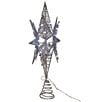 Kurt S. Adler 15#double; Twinkling Superbright LED Silver Starburst Tree Topper - Image 2