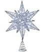 Kurt S. Adler 15#double; Twinkling Superbright LED Silver Starburst Tree Topper - Image 1