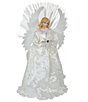 Kurt S. Adler 16#double;LED Fiber-Optic Ivory Angel Tree Topper - Image 1