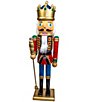 Kurt S. Adler 20#double; King With Staff Nutcracker - Image 1