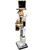 Kurt S. Adler Black, White & Gold 15#double; Nutcracker With A Drum - Image 2