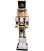 Kurt S. Adler Black, White & Gold 15#double; Nutcracker With A Drum - Image 1