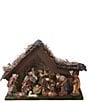 Kurt S. Adler Musical LED Lighted Nativity Set With Stable, 11-Piece Set - Image 5