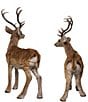 Kurt S. Adler Standing Brown Deer 2-Piece Tabletop Figurine Set - Image 3