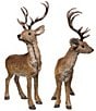 Kurt S. Adler Standing Brown Deer 2-Piece Tabletop Figurine Set - Image 1