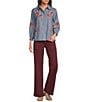 KUT from the Kloth Jodi Stretch Twill High Rise Wide Leg Jeans - Image 3