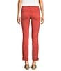 KUT from the Kloth Amy Denim Double Button Ankle Straight Leg Roll Up Cuff Jeans, Color:Clay - Image 2