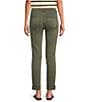 KUT from the Kloth Amy Denim Double Button Ankle Straight Leg Roll Up Cuff Jeans, Color:Tree - Image 2