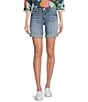 KUT from the Kloth Catherine Boyfriend Mid Rise Shorts, Color:Present - Image 1