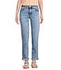 KUT from the Kloth Catherine Stretch Denim High Rise Cuffed Boyfriend Jeans, Color:Incredible - Image 1