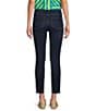 KUT from the Kloth Connie High Rise Skinny Leg Destructed Hem Jeans, Color:Alter with Euro Base Wash - Image 2