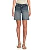 KUT from the Kloth Hailey Stretch Denim High Rise Bermuda Shorts, Color:Vigor - Image 1