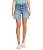 KUT from the Kloth Hailey Stretch Denim High Rise Shorts, Color:Focus - Image 1