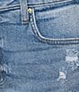 KUT from the Kloth Hailey Stretch Denim High Rise Shorts, Color:Focus - Image 4