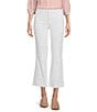 Color:Optic White - Image 1 - High Rise Ankle Flare Jeans