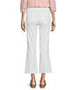 KUT from the Kloth High Rise Raw Hem Ankle Flare Jeans, Color:Optic White - Image 2