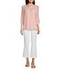 KUT from the Kloth High Rise Raw Hem Ankle Flare Jeans, Color:Optic White - Image 3